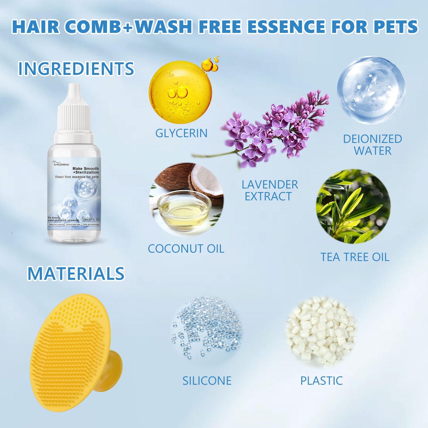 Yegbong Leave-In Pet Essence - For Fluffy, Fragrant Cat & Dog Hair