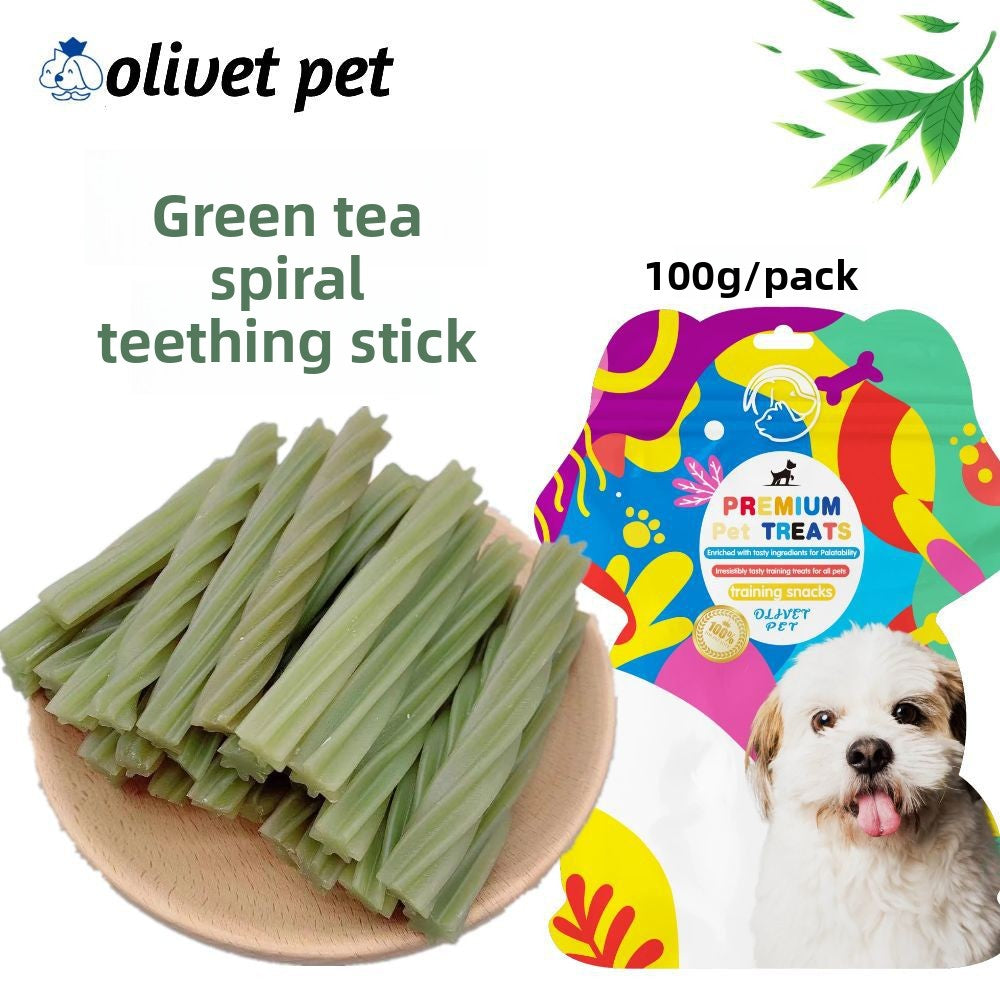 Dog Snacks Yihe 1.0m Stick Pet Snacks Large Dog Cowhide Ring Puppy Chicken Beef Chew Stick Dog