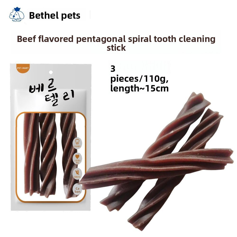 Dog Snacks Yihe 1.0m Stick Pet Snacks Large Dog Cowhide Ring Puppy Chicken Beef Chew Stick Dog