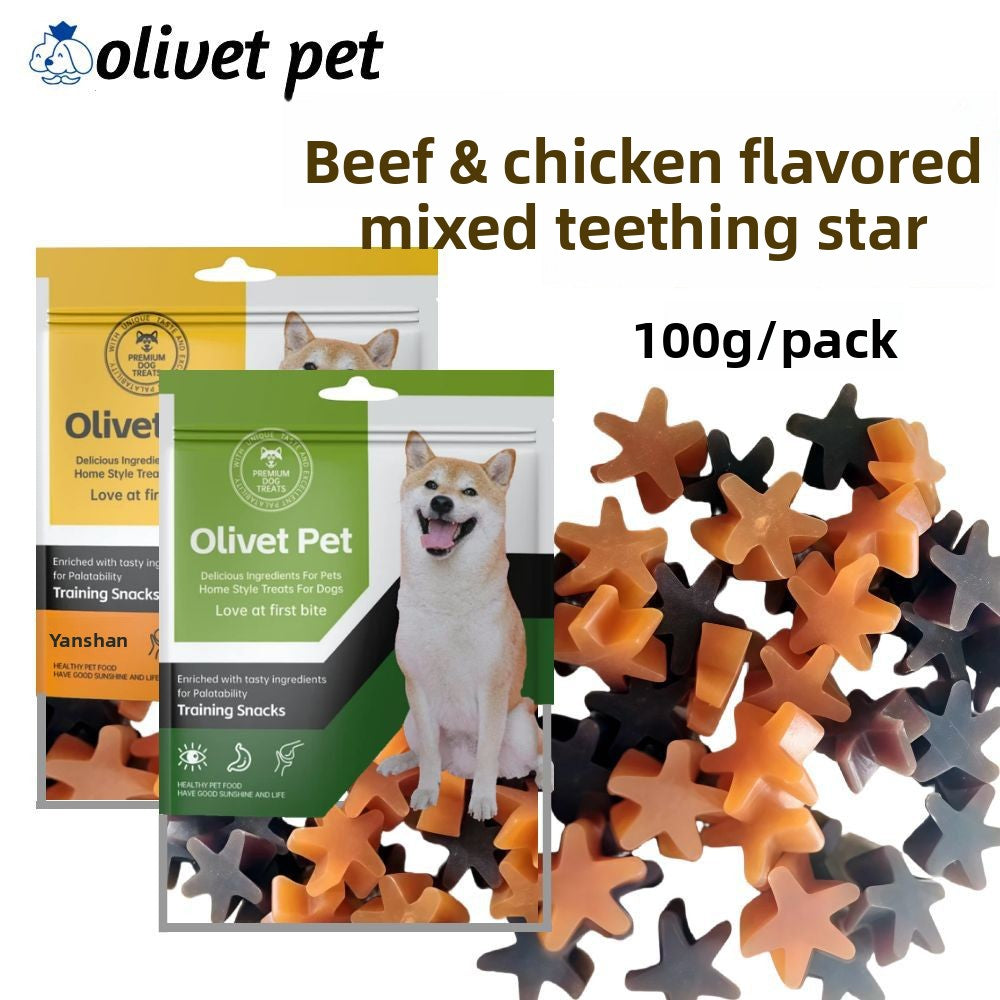 Dog Snacks Yihe 1.0m Stick Pet Snacks Large Dog Cowhide Ring Puppy Chicken Beef Chew Stick Dog