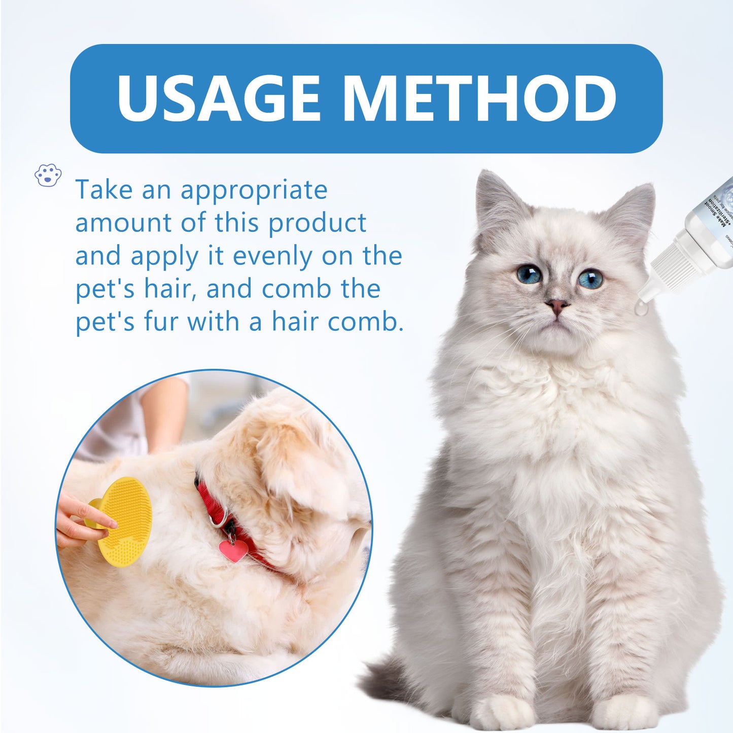 Yegbong Leave-In Pet Essence - For Fluffy, Fragrant Cat & Dog Hair