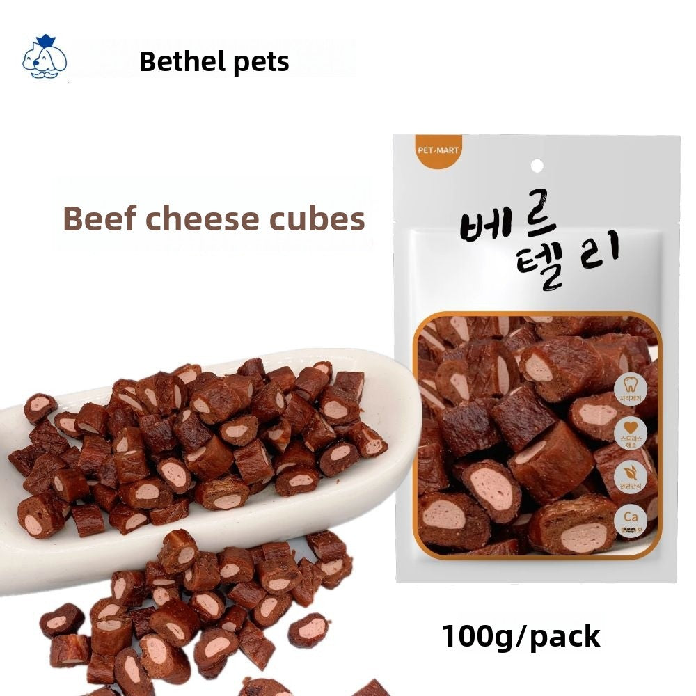Dog Snacks Yihe 1.0m Stick Pet Snacks Large Dog Cowhide Ring Puppy Chicken Beef Chew Stick Dog