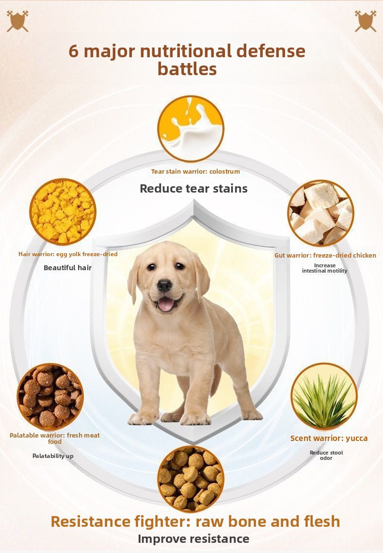 Puppy-Specific Dog Food Milk Cake Small Kibble for Small Breeds Teddy Puppy Food Golden Retriever Puppy Food Wholesale