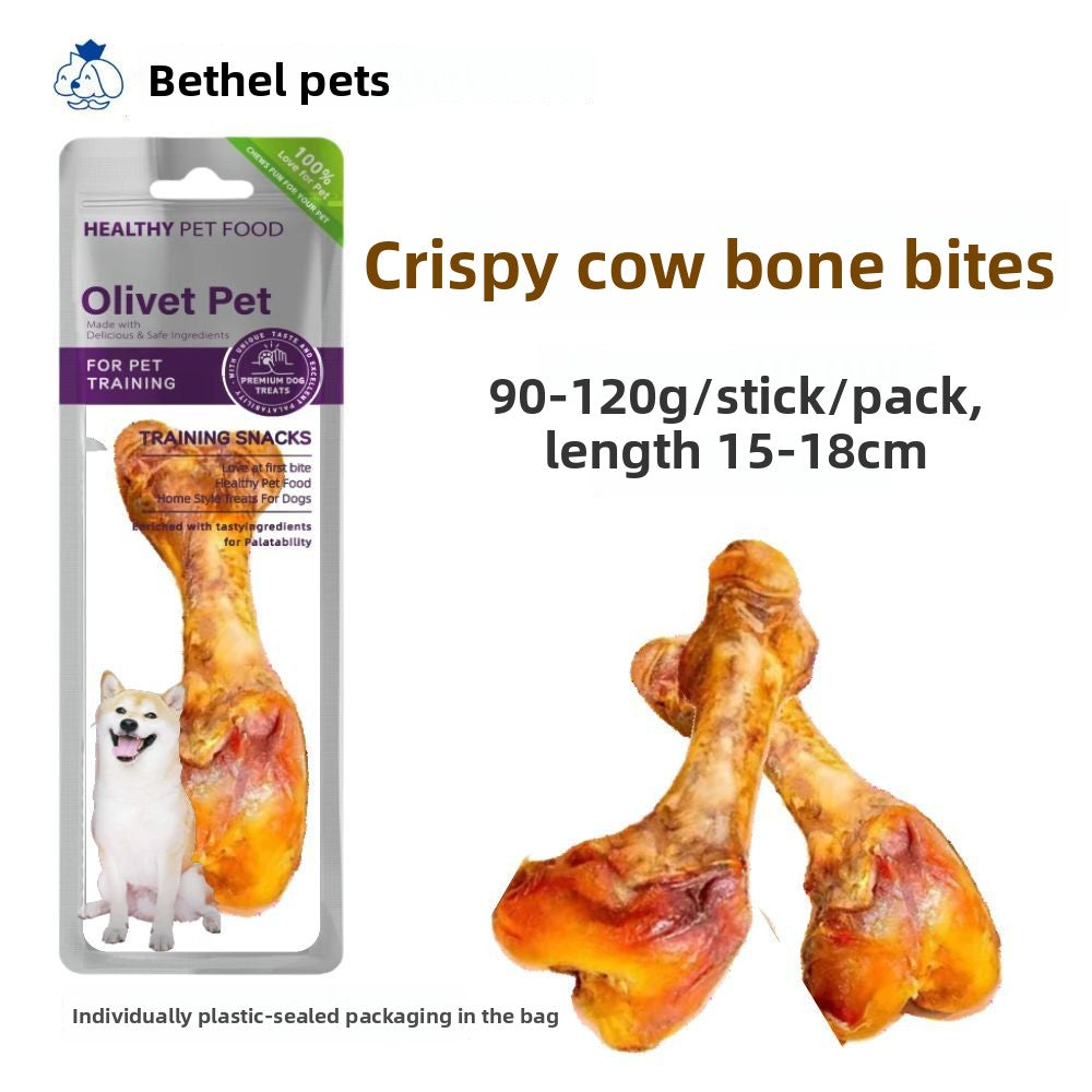 Dog Snacks Yihe 1.0m Stick Pet Snacks Large Dog Cowhide Ring Puppy Chicken Beef Chew Stick Dog