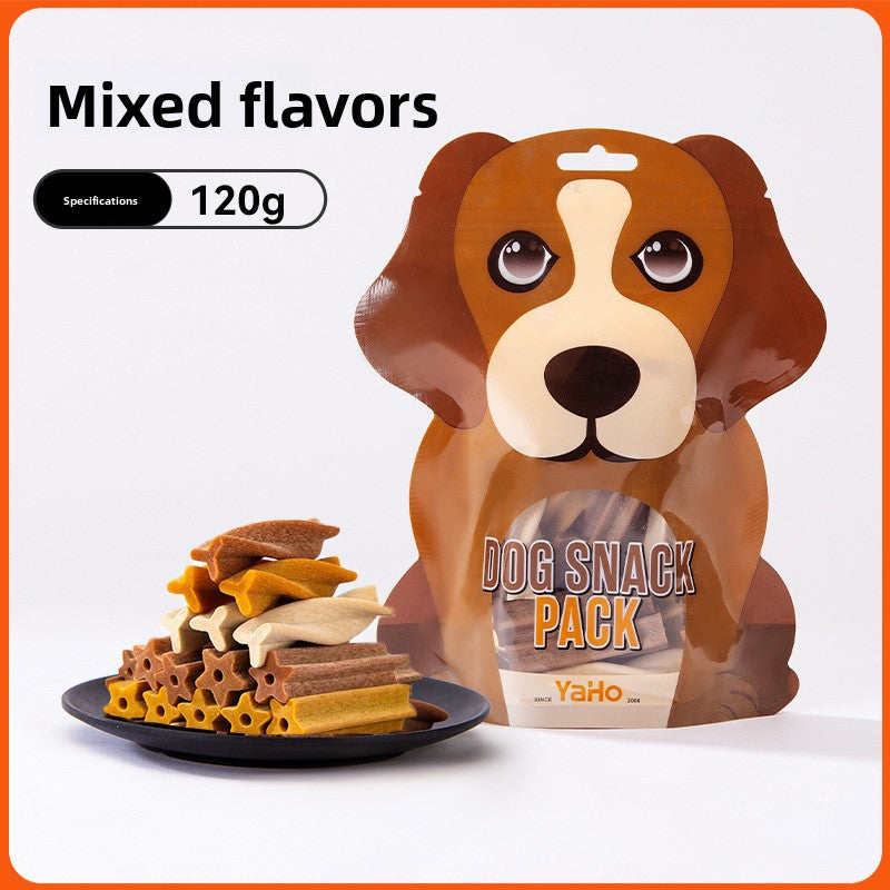 Dog Snacks Yihe 1.0m Stick Pet Snacks Large Dog Cowhide Ring Puppy Chicken Beef Chew Stick Dog