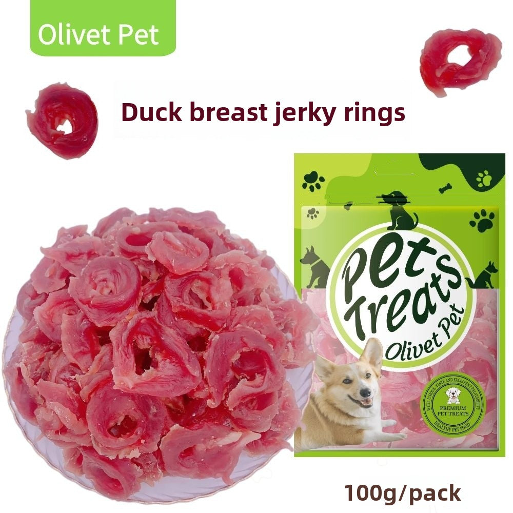 Dog Snacks Yihe 1.0m Stick Pet Snacks Large Dog Cowhide Ring Puppy Chicken Beef Chew Stick Dog