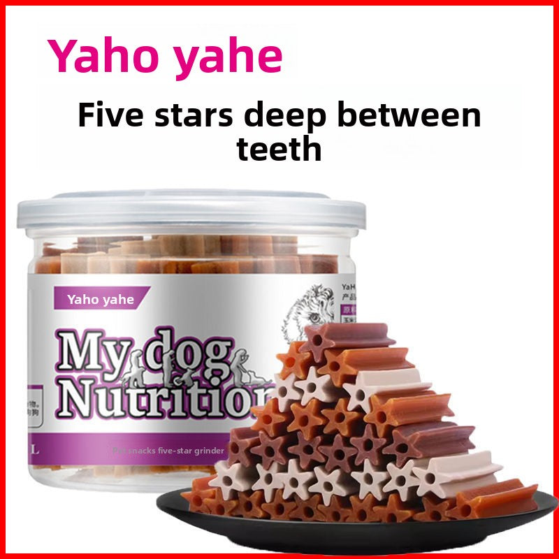 Dog Snacks Yihe 1.0m Stick Pet Snacks Large Dog Cowhide Ring Puppy Chicken Beef Chew Stick Dog
