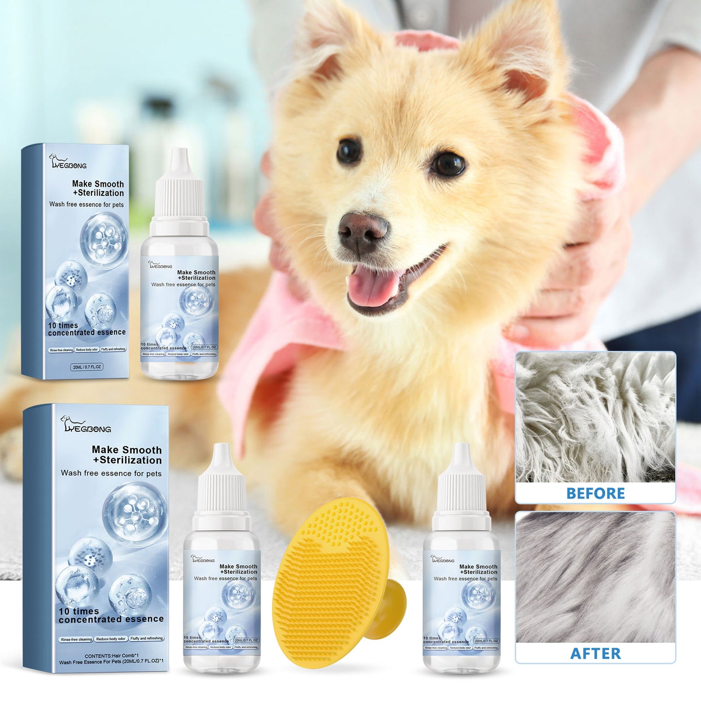 Yegbong Leave-In Essence for Fluffy & Fragrant Pet Hair