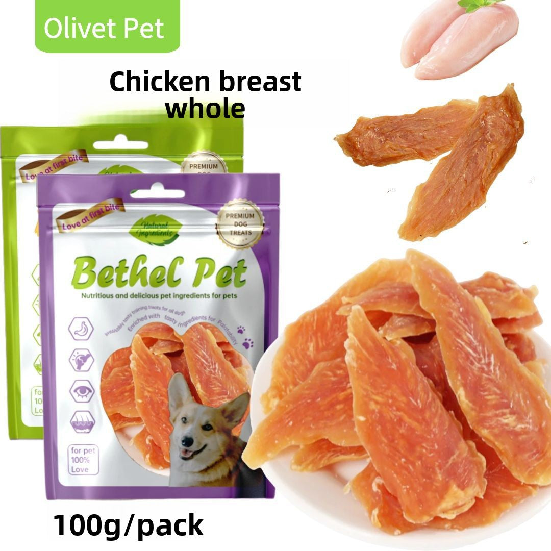 Dog Snacks Yihe 1.0m Stick Pet Snacks Large Dog Cowhide Ring Puppy Chicken Beef Chew Stick Dog
