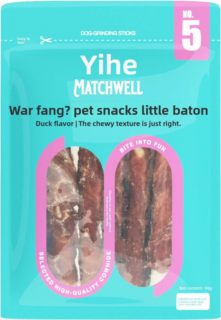 Dog Snacks Yihe 1.0m Stick Pet Snacks Large Dog Cowhide Ring Puppy Chicken Beef Chew Stick Dog