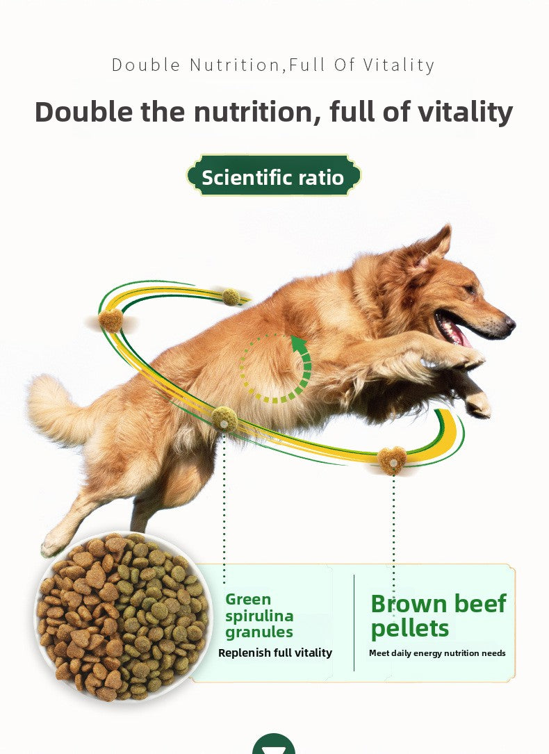McFoody Algae Fun Beef & Spirulina Dog Food 2.5kg - Healthy Coat