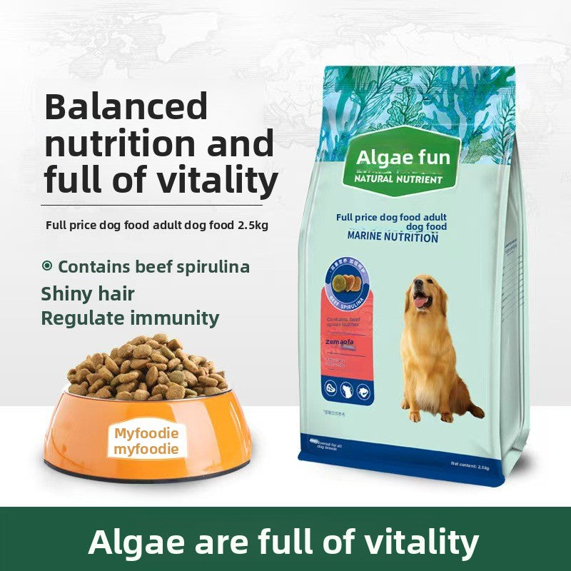 McFoody Algae Fun Beef & Spirulina Dog Food 2.5kg - Healthy Coat
