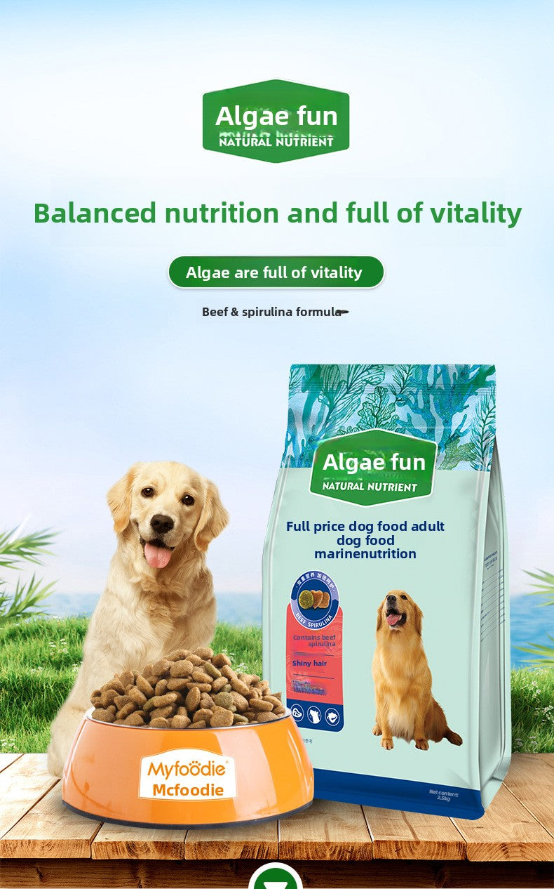 McFoody Algae Fun Beef & Spirulina Dog Food 2.5kg - Healthy Coat